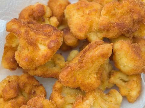 Fried Breaded Cauliflower Foto stock