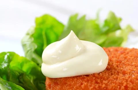 Fried breaded cheese Stock Photos