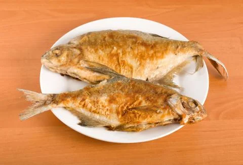 Fried bream Stock Photos