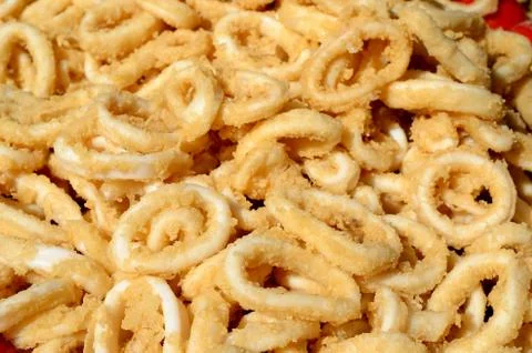 Fried calamari Stock Photos