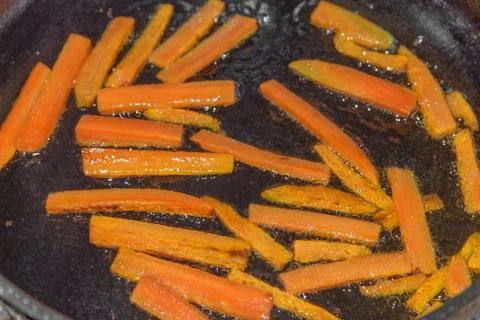Fried carrot Stock Photos