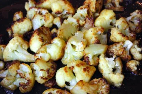 Fried cauliflower Stock Photos