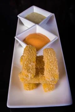 Fried cheese ball Stock Photos