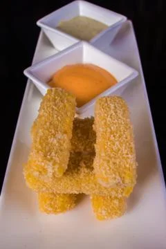 Fried cheese ball Stock Photos