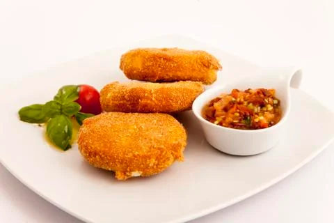 Fried cheese Stock Photos