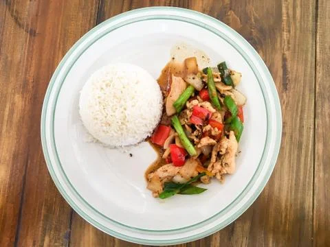 Fried Chicken with black pepper Foto stock