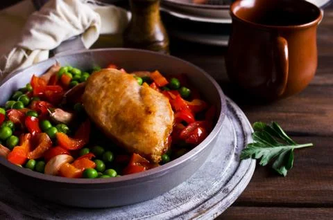Fried chicken breast Stock Photos