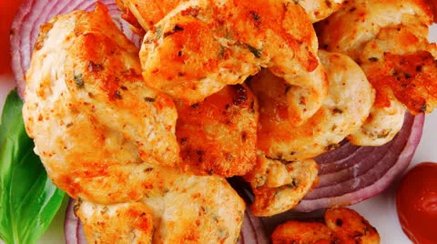 Fried chicken brisket 스톡 동영상 24975364