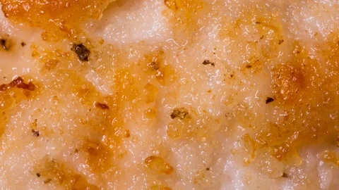 Fried chicken close up textured background, stop motion Stock Footage 125445165