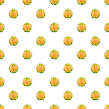 Fried chicken drumsticks pattern for food background design Stock Illustration