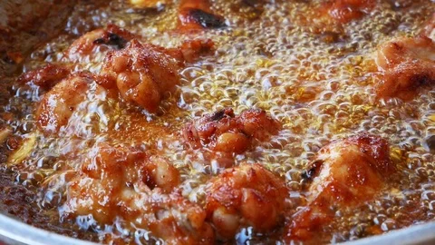 Fried chicken Video stock 108192055