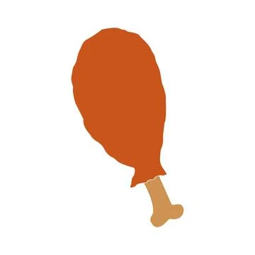 Fried chicken icon Stock Illustration