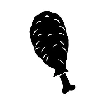 Fried chicken icon Stock Illustration