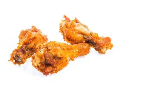 Fried chicken isolated Stock-Fotos