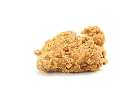 Fried Chicken isolated in white background Stock Photos