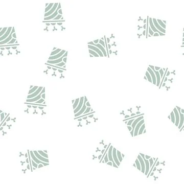 Fried chicken legs glyph vector seamless pattern Stock Illustration