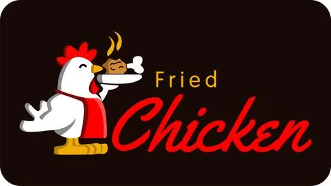 Fried Chicken Logo Stock Illustration