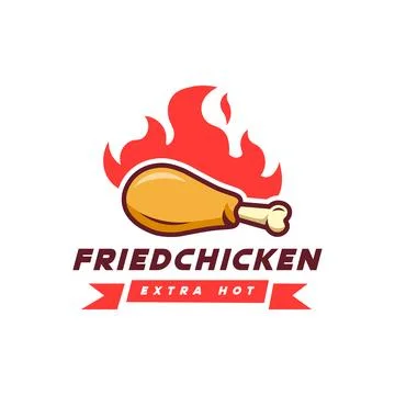 Fried chicken logo Stock Illustration