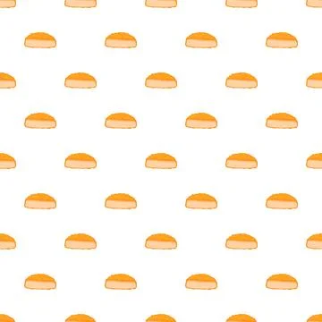 Fried chicken nugget pattern creating seamless background Stock Illustration
