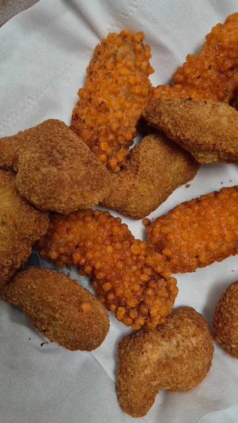 Fried chicken nuggets Stock Footage 326578205