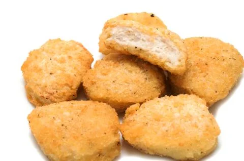 Fried chicken nuggets Stock Photos