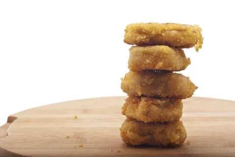 Fried chicken nuggets Stock Photos