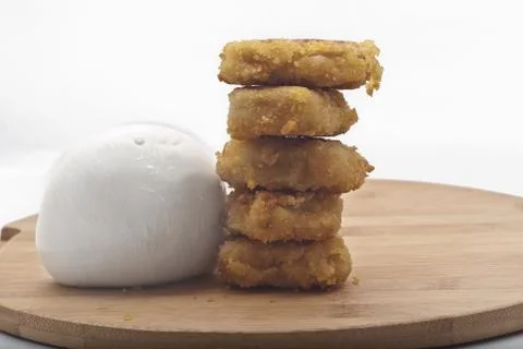 Fried chicken nuggets Stock Photos