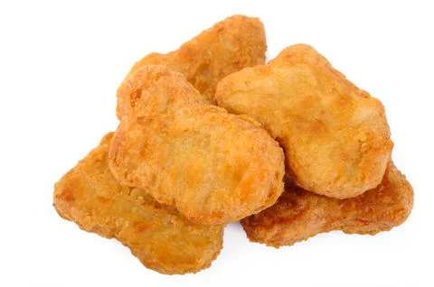 Fried chicken nuggets Stock Photos