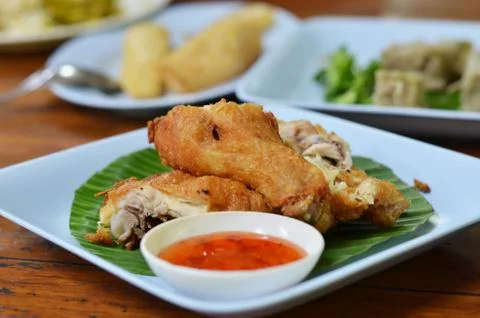 Fried chicken Fotos Stock