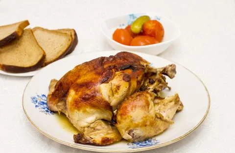 Fried chicken. Stock Photos