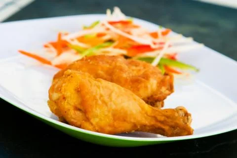 Fried chicken Stock Photos