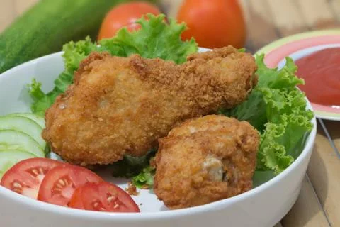 Fried chicken Stock Photos