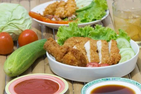 Fried chicken Stock Photos