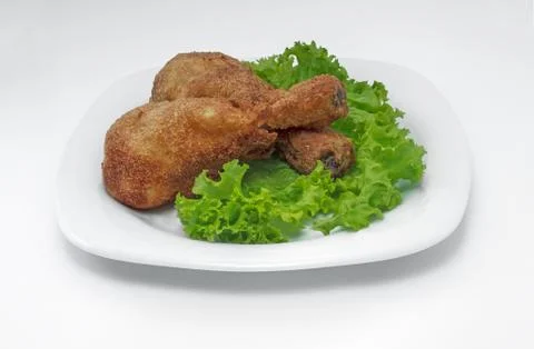 Fried chicken. 库存照片