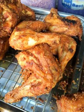 Fried chicken. Stock Photos