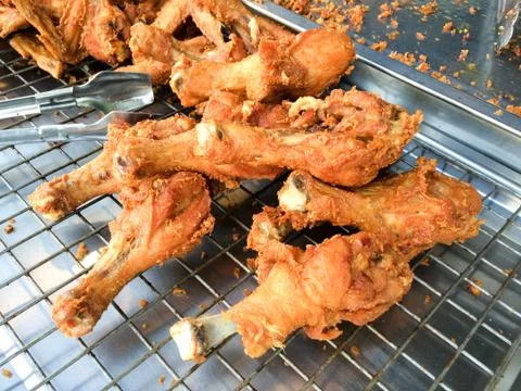 Fried chicken. Stock Photos