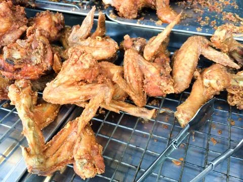 Fried chicken. Stock Photos