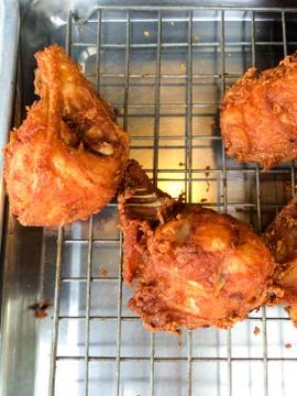 Fried chicken. Stock Photos