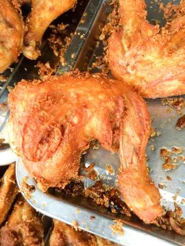 Fried chicken. Stock Photos