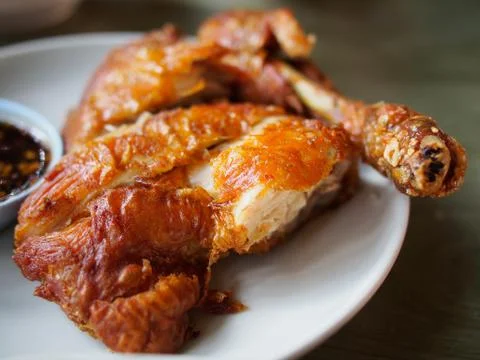 Fried chicken Foto stock