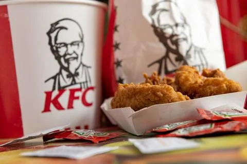 Fried chicken. Stock Photos