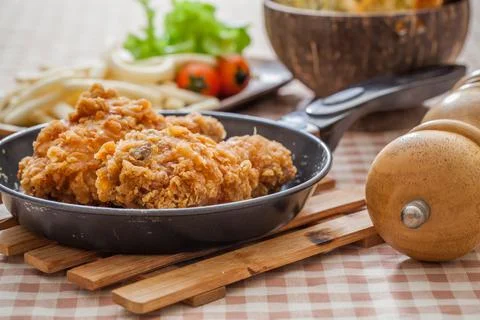 Fried chicken Stock Photos