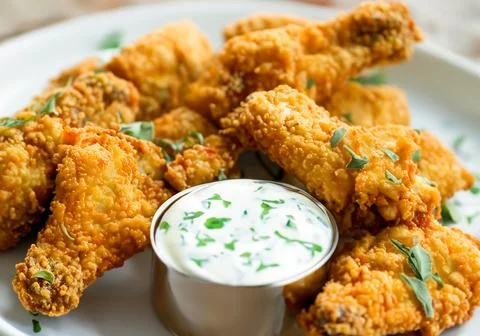 Fried chicken Stock Photos
