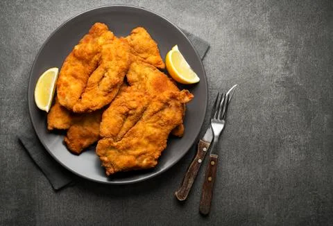 Fried chicken steak Stock Photos