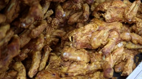 Fried Chicken Street Stock Footage 132580433