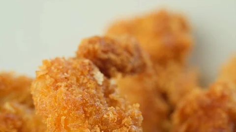Fried Chicken Strip Stock Footage 99849087