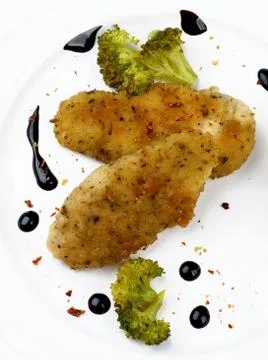 Fried chicken strips Stock Photos