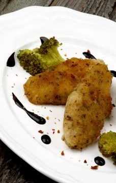 Fried chicken strips Stock Photos