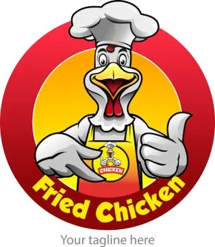 Fried Chicken symbol Stock Illustration