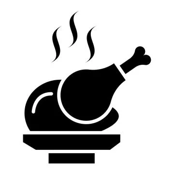Fried chicken Vector Icon Design Illustration Stock Illustration